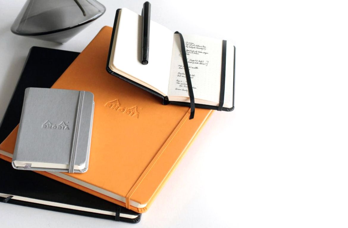 Rhodia Webnotebook Copertina rigida in similpelle - rigo - Orange Black Silver
