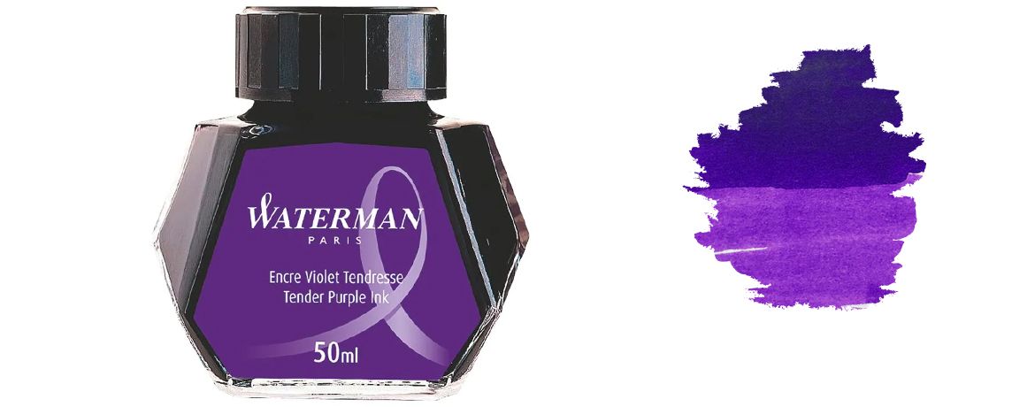 Waterman Inchiostro per stilografica - Flacone 50 ml - Tender Purple