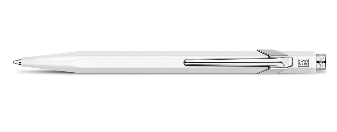 Caran d'Ache 849 Classic Line - Penna a Sfera in alluminio - Bianco