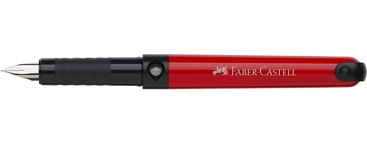 Faber Castell Scolastica Fresh Penna Stilografica per Destrorsi e Mancini - Rosso