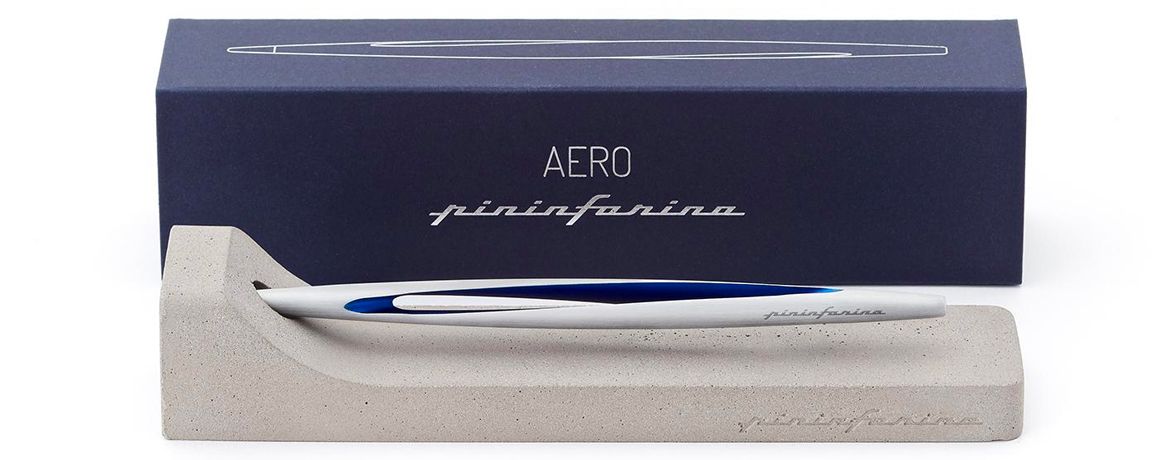 Pininfarina Aero - Strumento per Scrittura in Alluminio Aerospaziale - Blu