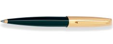 Aurora Style Metal Penna a Sfera corpo in resina nero - Cappuccio dorato