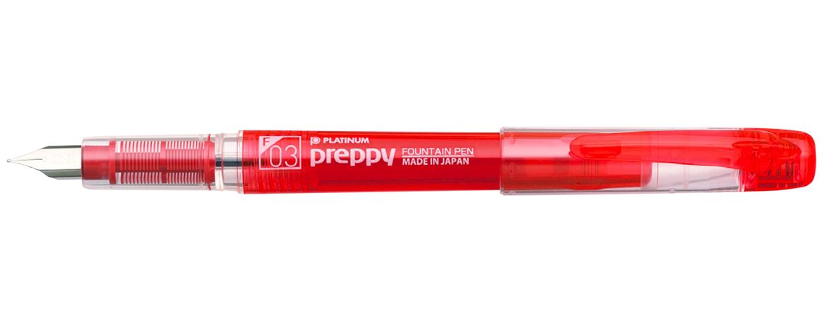 Platinum Preppy - Penna Stilografica - Pennino in Acciaio - Colore Rosso