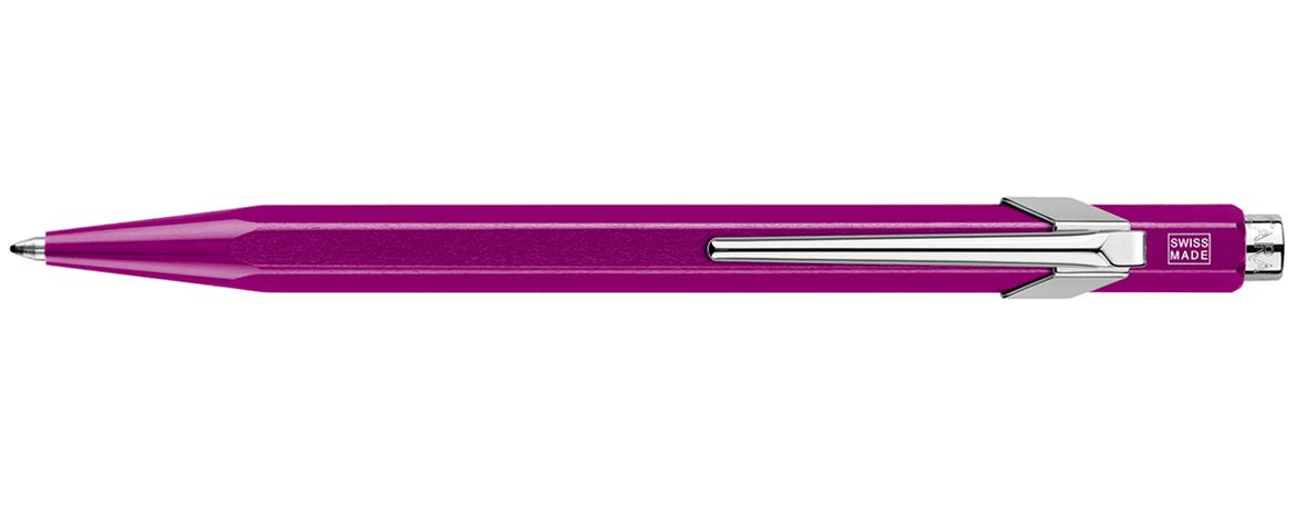 Caran d'Ache 849 Metal-X Line - Penna a Sfera in alluminio - Viola Metallizzato