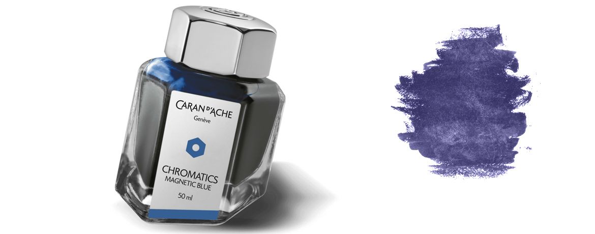 Caran d'Ache Magnetic Blue Chromatics Flacone 50 ml - Inchiostro