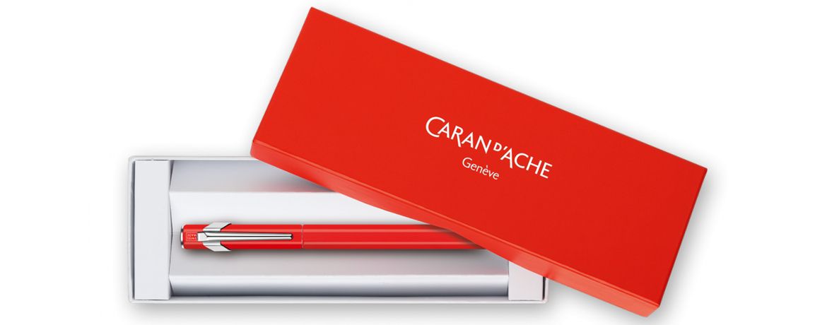 Caran d'Ache 849 Classic Line - Penna Stilografica in alluminio - Rosso