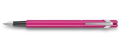 Caran d'Ache 849 Fluo Line - Penna Stilografica in alluminio - Rosa Fosforescente