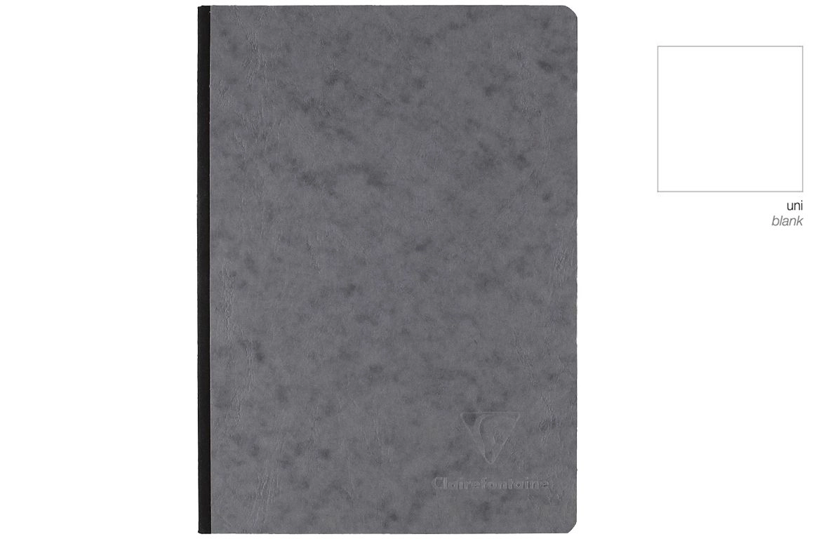 Clairefontaine Age Bag - Bianco - Quaderno Brossurato Alto Spessore - Grigio