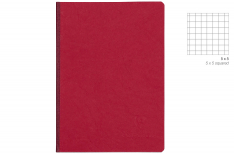Clairefontaine Age Bag - Quadretto - Quaderno Brossurato Alto Spessore - Rosso