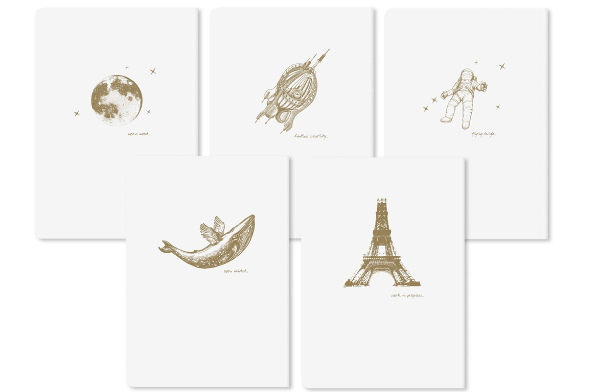 Clairefontaine Flying Spirit Quaderno 96 pagine Cucito - Rigo - Bianco