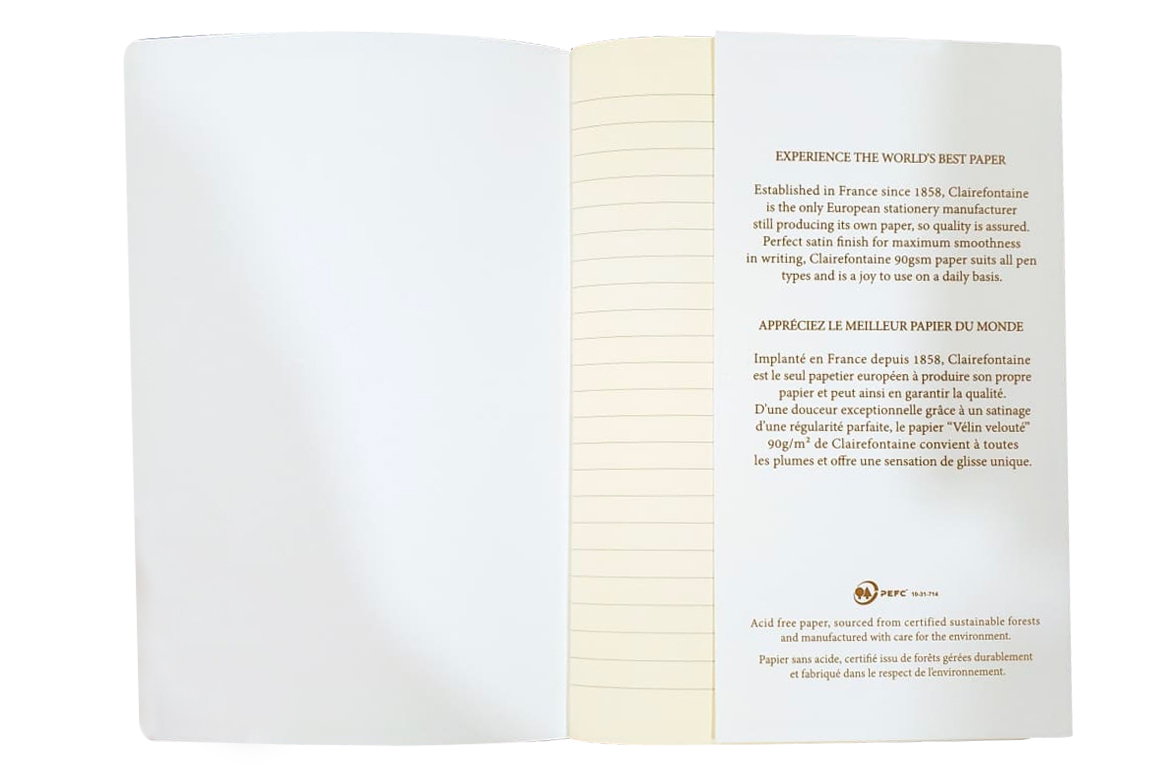 Clairefontaine Flying Spirit Quaderno 96 pagine Cucito - Rigo - Bianco