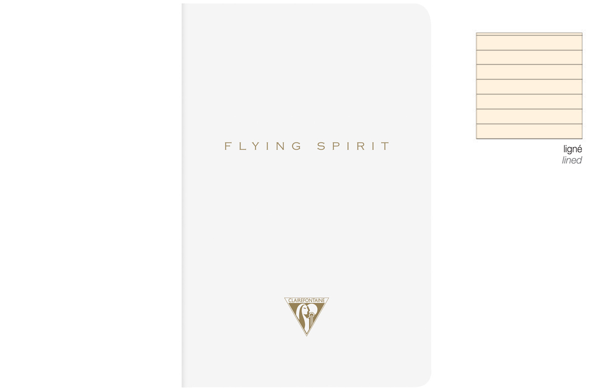 Clairefontaine Flying Spirit Quaderno 96 pagine Cucito - Rigo - Bianco