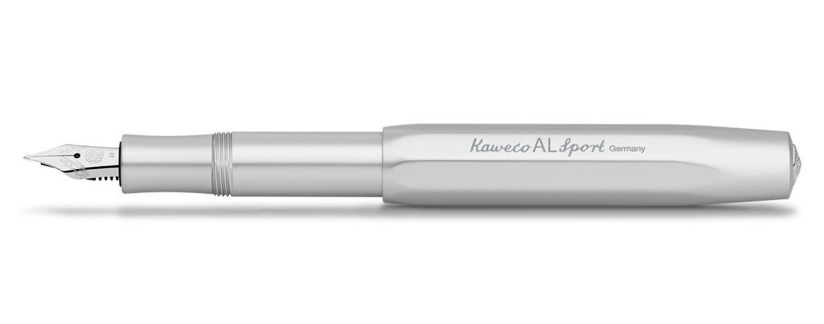 Kaweco AL Sport Penna Stilografica tascabile in alluminio - Silver