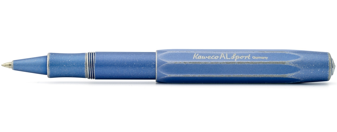Kaweco AL Sport Penna Roller tascabile in alluminio - Stonewashed Blu