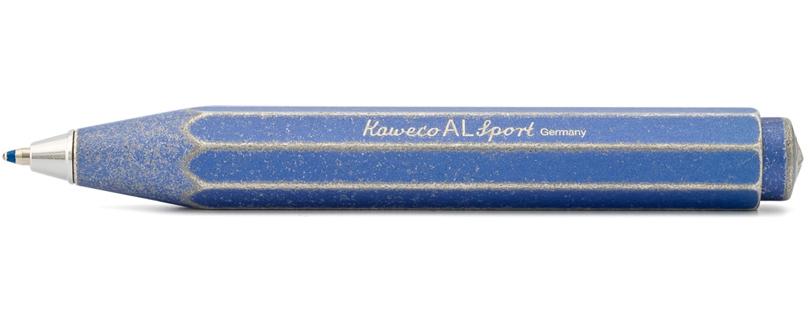 Kaweco AL Sport Penna a Sfera - Corpo in alluminio - Stonewashed Blu