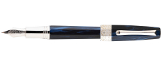 Montegrappa Extra Otto - Penna Stilografica - Pennino in oro 18k - Dark Blue