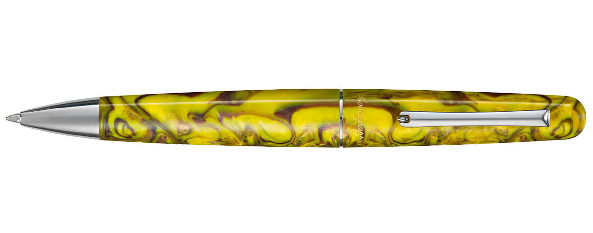Montegrappa Elmo 01 Fantasy Blooms - Iris Yellow - Penna a Sfera