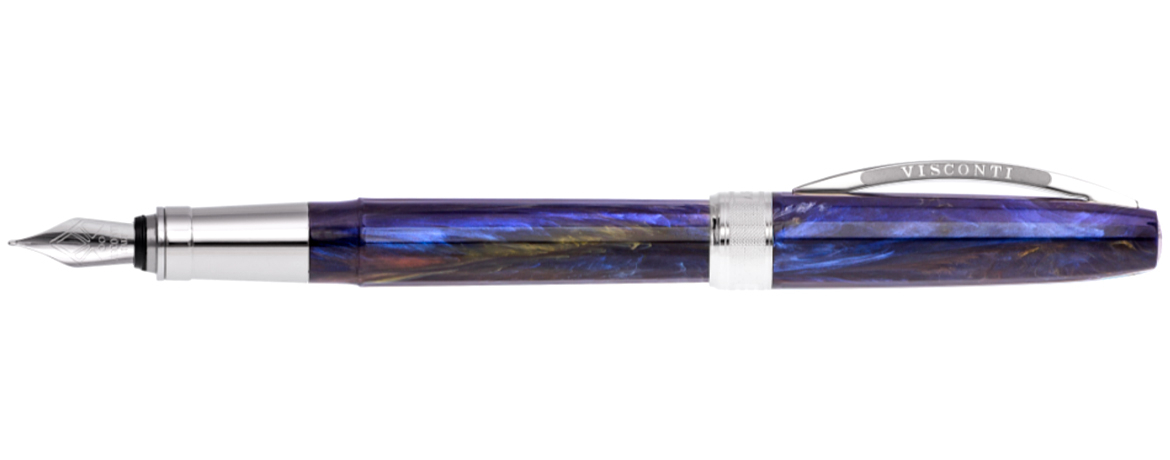 Blu notte Visconti Mirage Penna stilografica con pennino medio in acciaio colore 