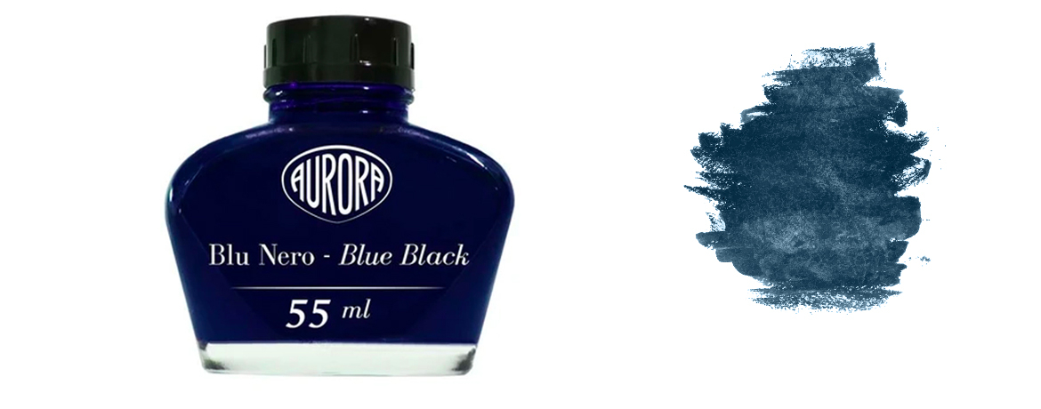 Inchiostro per penna Stilografica Aurora in edizione limitata blu nero