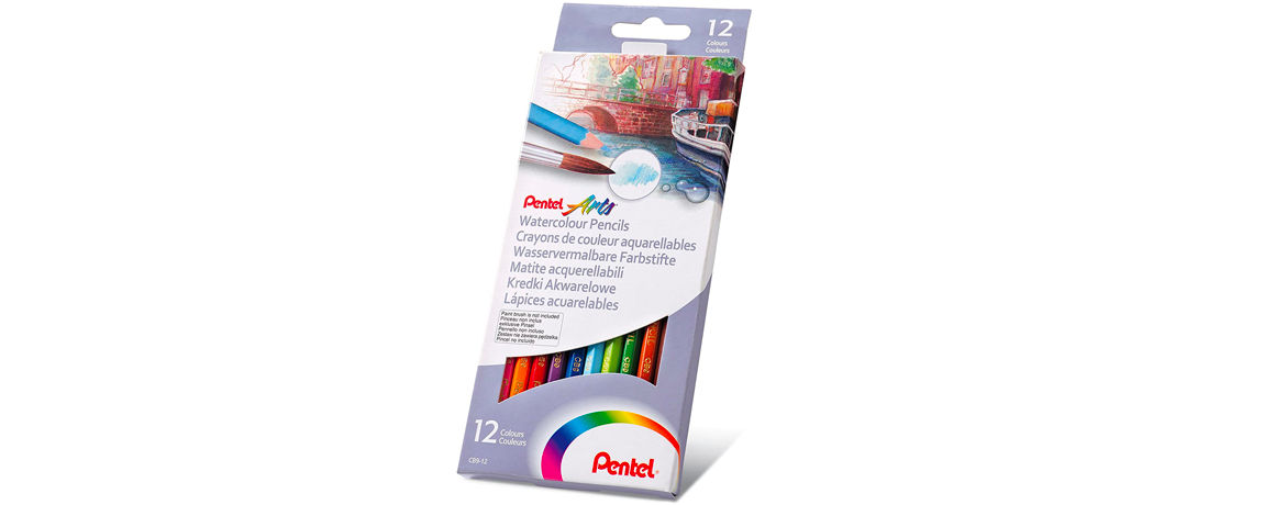Pentel Water Colours Pencils - Matite Colorate Acquerellabili confezione da 12