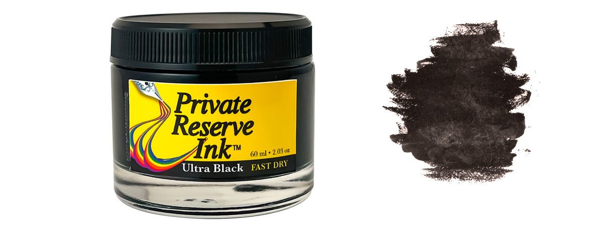 Private Reserve Fast Dry Ink - Flacone di Inchiostro Stilografico 60 ml - Ultra Black