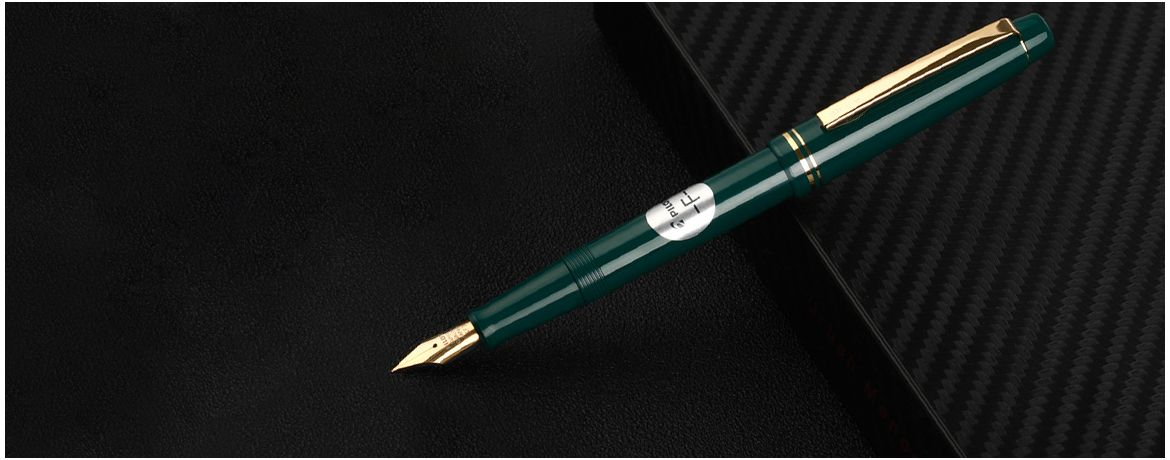 Jinhao 1935 Tiandao Penna Stilografica In Acrilico Verde Militare - Pennino Spada #8, Doppia Ricarica