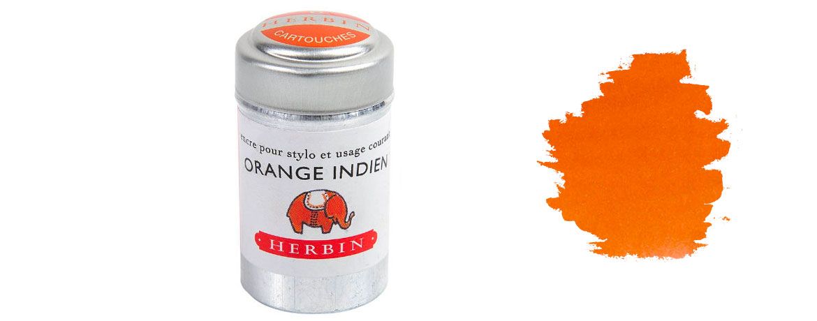 J.Herbin Cartuccia d'Inchiostro Orange Indien - Arancione