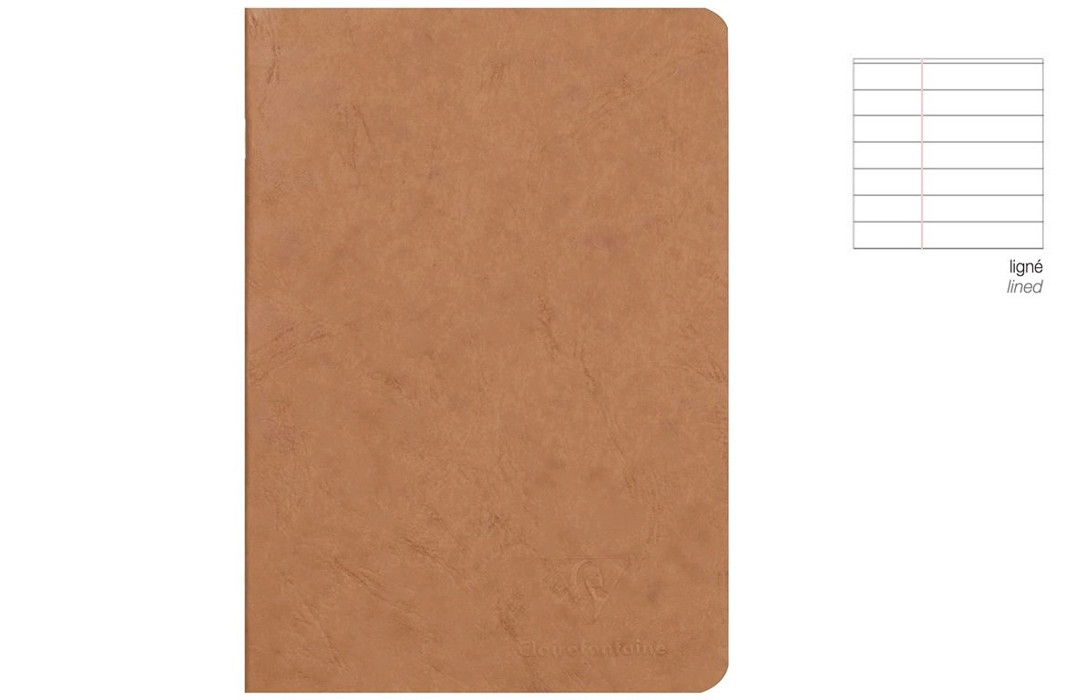 Clairefontaine Age Bag - A4 - Rigo con Margine - Quaderno Spillato - Tabacco