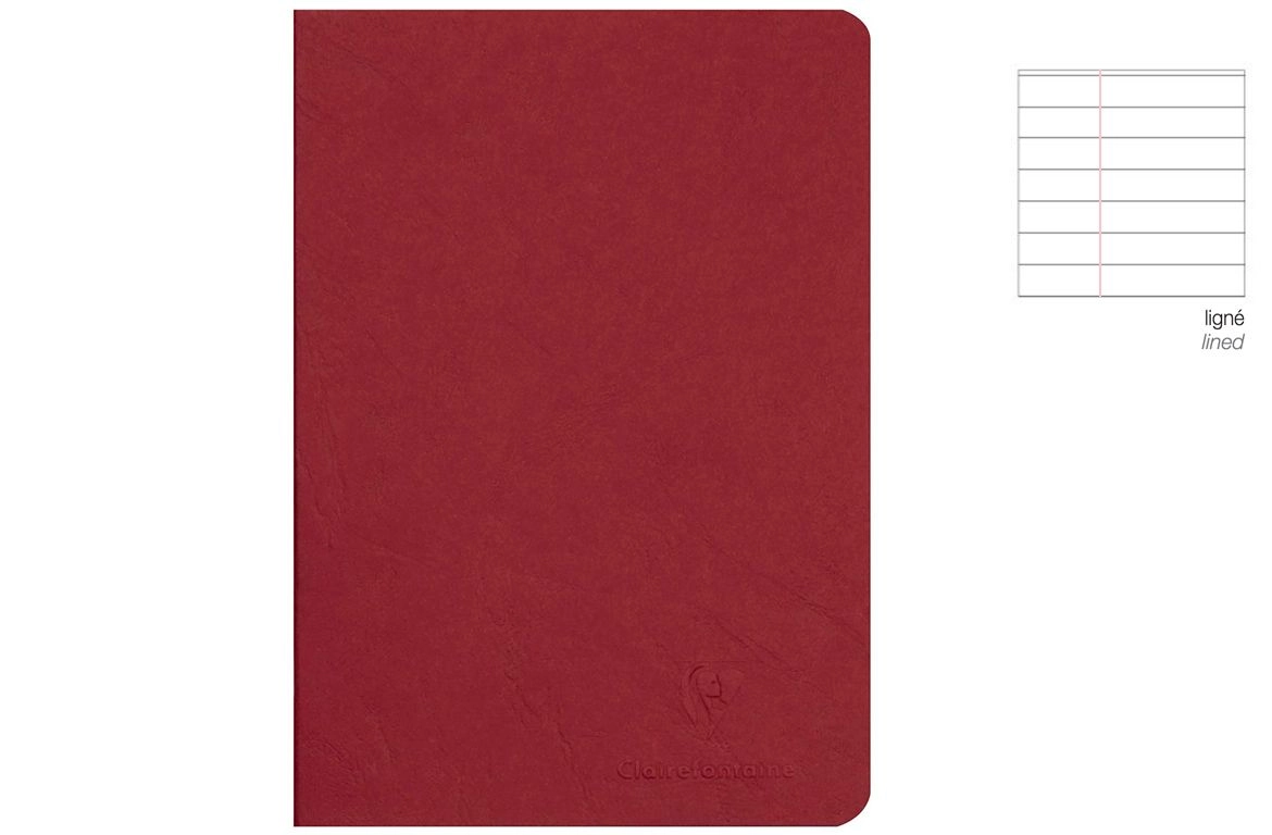 Clairefontaine Age Bag - A4 - Rigo con Margine - Quaderno Spillato - Rosso