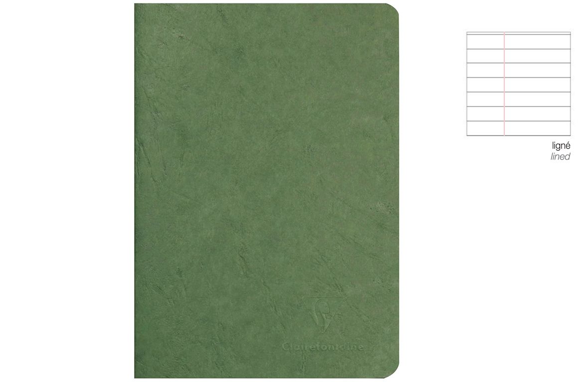 Clairefontaine Age Bag - A4 - Rigo con Margine - Quaderno Spillato - Verde