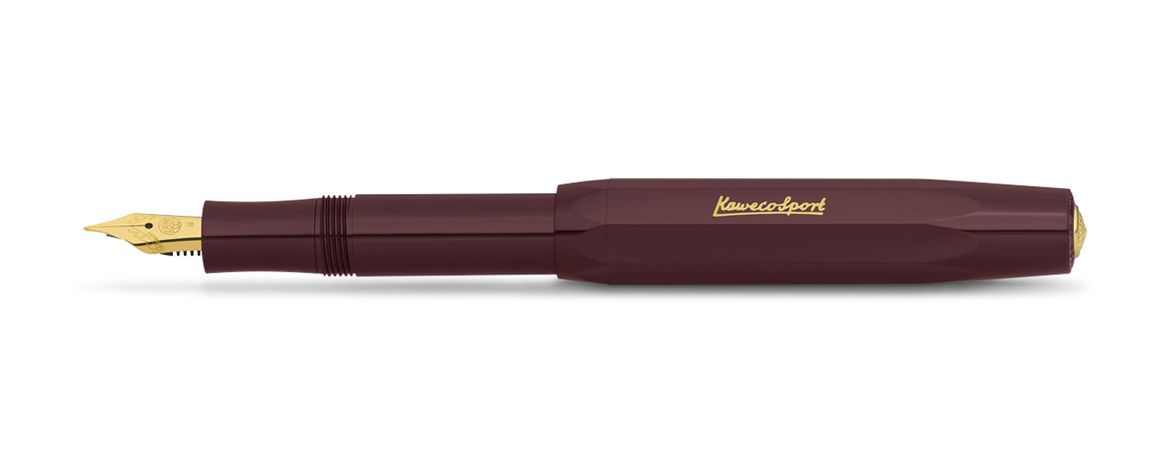 Kaweco Classic Sport - Penna Stilografica tascabile - finiture dorate - Bordeaux