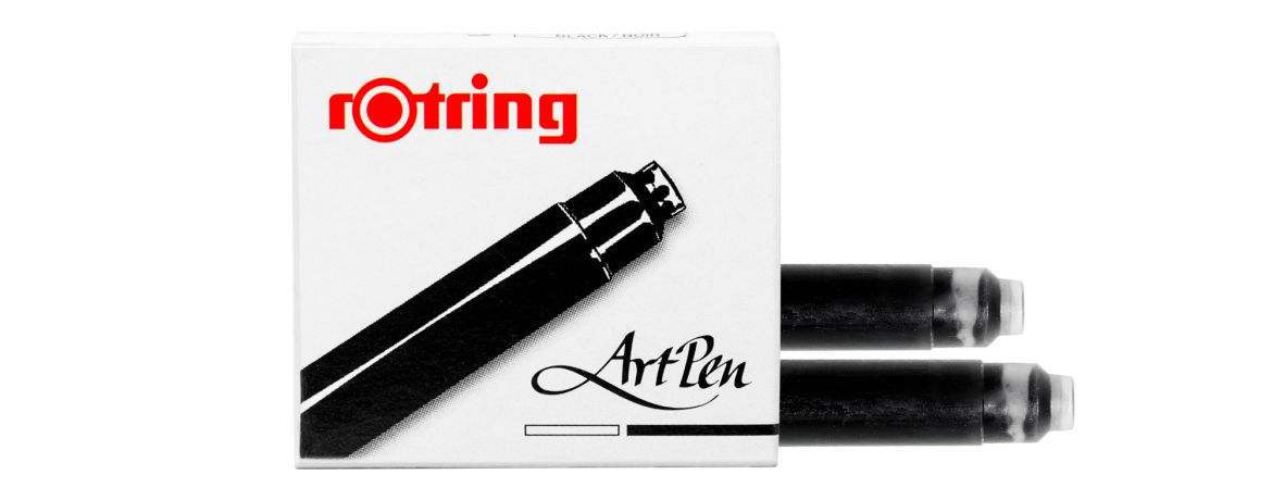 Rotring ArtPen Cartucce - confezione da 6 - Nero