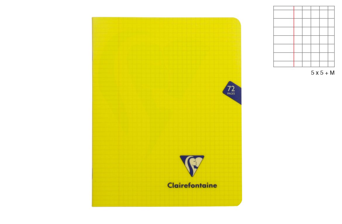Clairefontaine Mimesys - Quaderno Quadretto con Margine - Giallo
