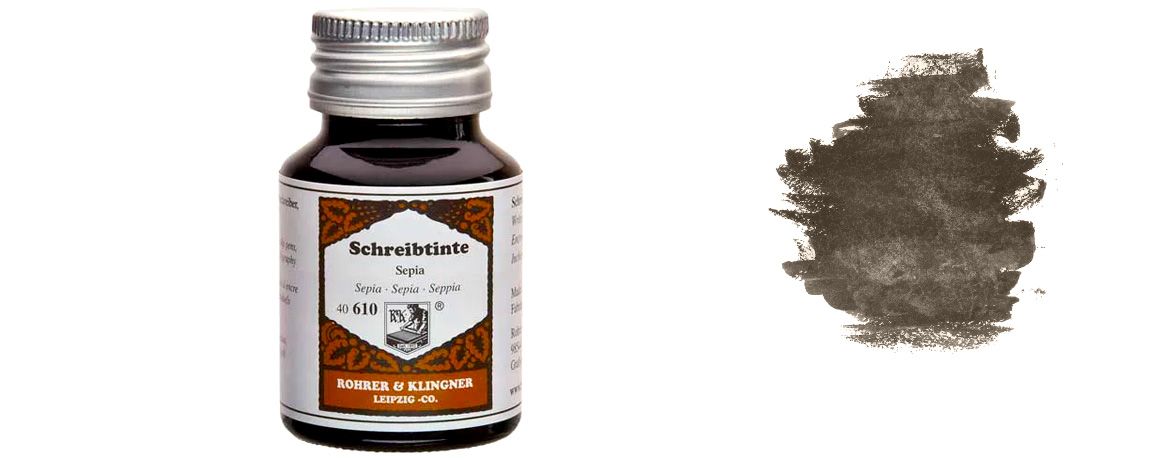 Rohrer & Kligner Writing Ink Sepia - Inchiostro 50 ml