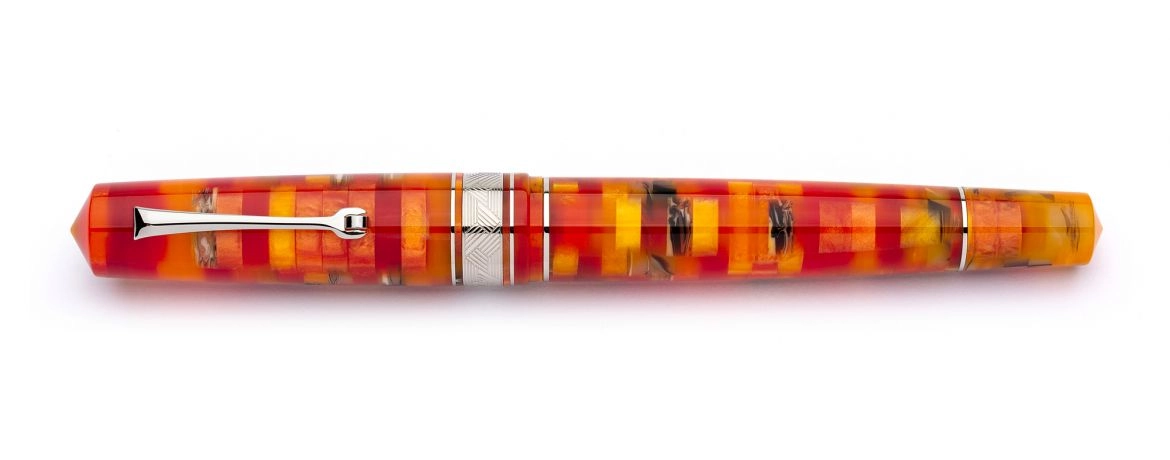 Leonardo Mosaico Collection Mango - Pennino in acciaio - Finiture Palladio