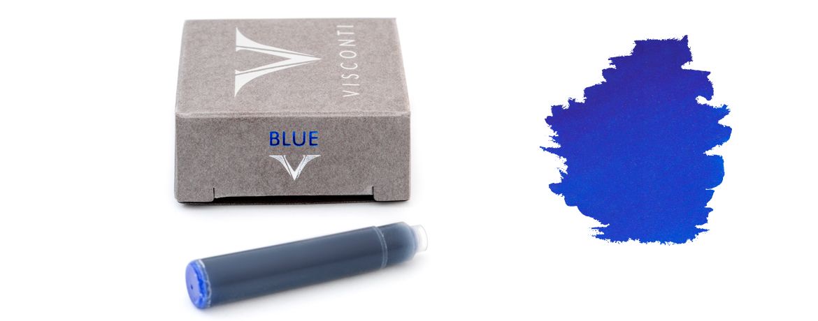 Visconti Confezione 10 Cartucce - Inchiostro per Stilografica - Blu