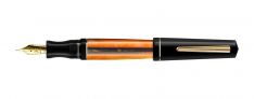 Maiora Impronte Mirror Standard - Penna Stilografica Numerata - Arancione - Nero