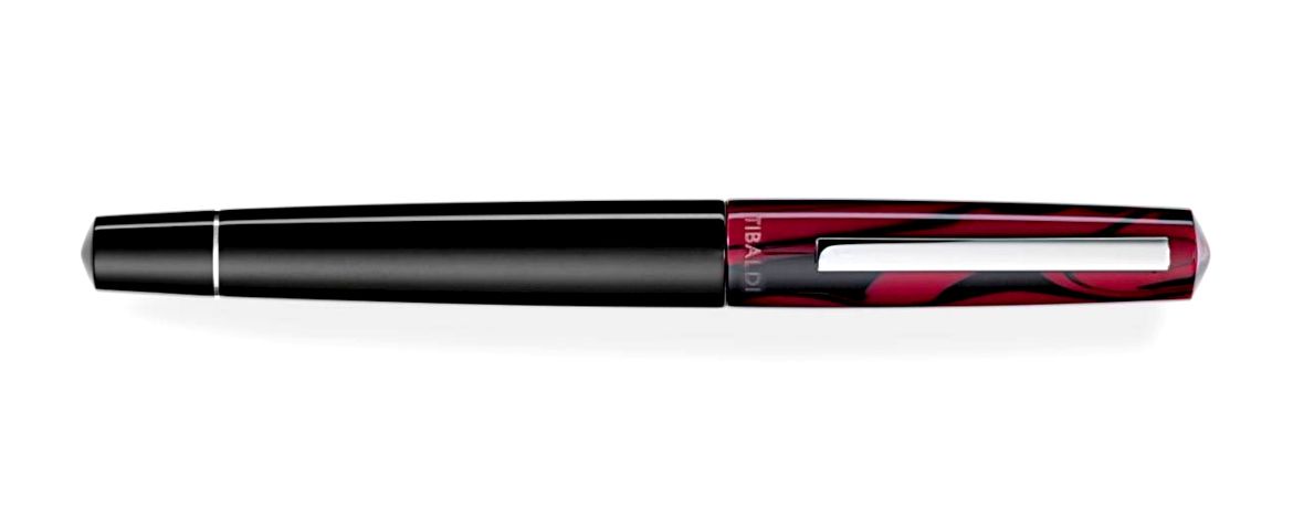 Tibaldi Infrangibile - Penna Stilografica - Pennino in Acciaio - Rosso Malva