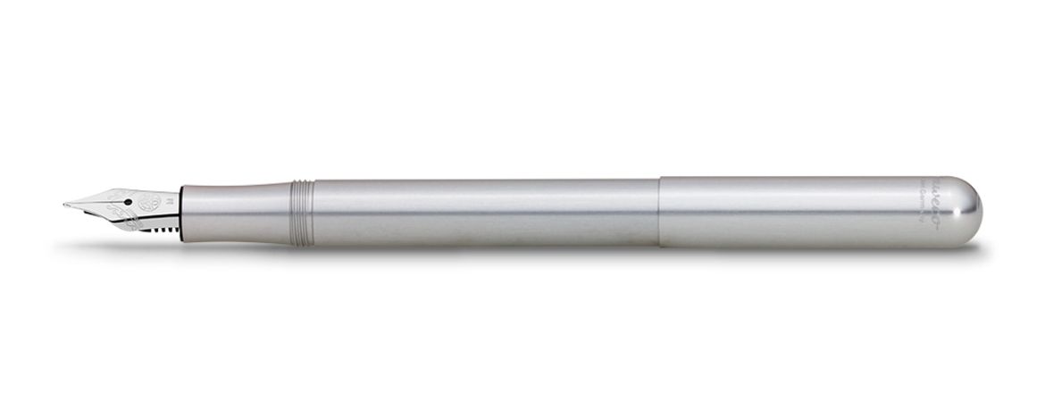 Kaweco Liliput Penna Stilografica in alluminio color argento - Pennino in acciaio