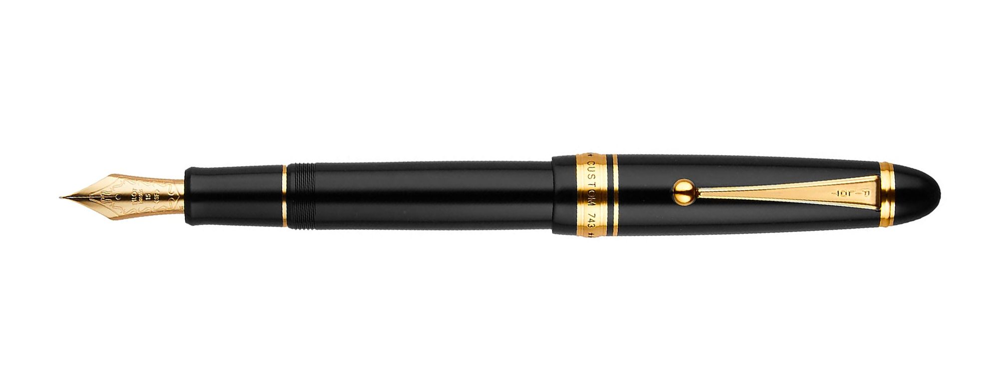 Pilot Custom 743 penna stilografica Pennino Oro 14 kt - Nero - Vendita  online su Goldpen