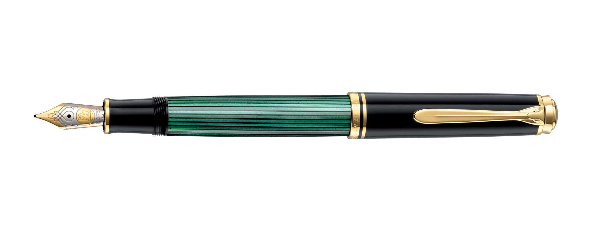 Pelikan Souverän M 800 Penna Stilografica Pennino Oro 18Kt - Verde