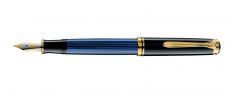 Pelikan Souverän M 800 Penna Stilografica - Pennino Oro 18kt - Blu