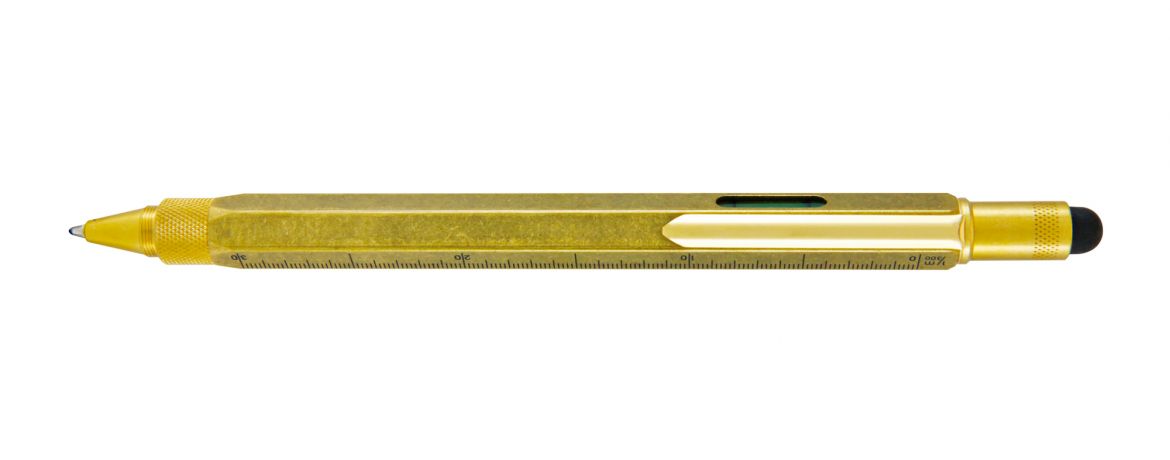 Monteverde Tool Pen - Penna Sfera Multifunzione - Brass