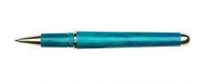 Pineider Avatar De Luxe Gold - Rollerball Pen - Abalone Green