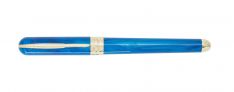 Pineider Avatar De Luxe Gold - Rollerball Pen - Neptune Blue