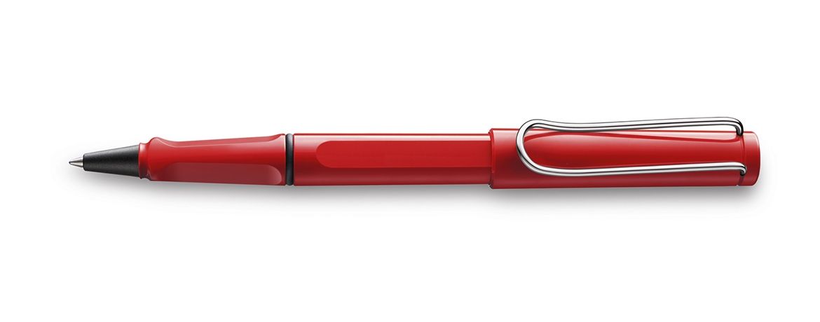 Lamy Safari Penna Roller in ABS con Clip in metallo - Red