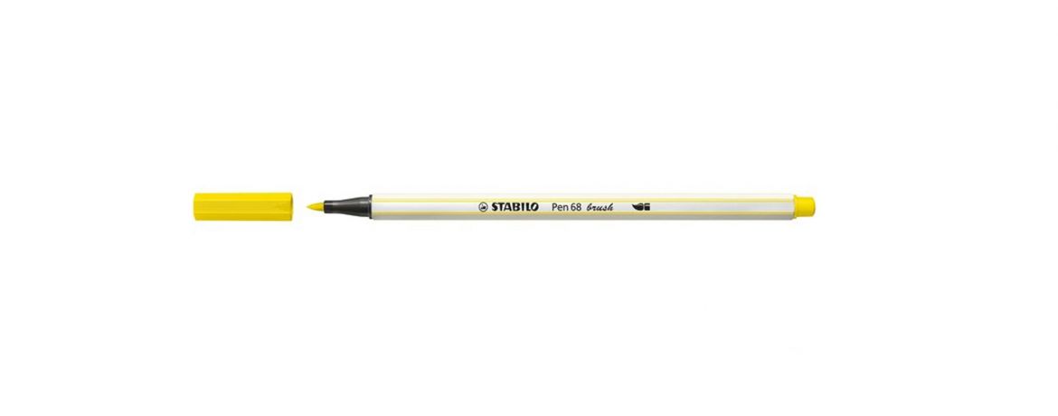 Stabilo Pen 68 - Brushpen - Lemon Yellow