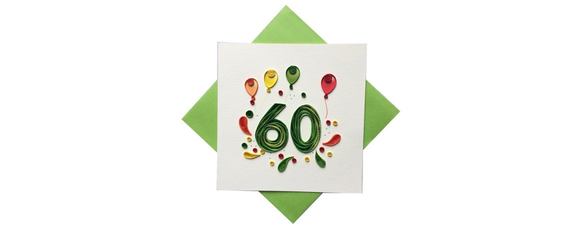 Origamo - Biglietto Augurale -60 Anni