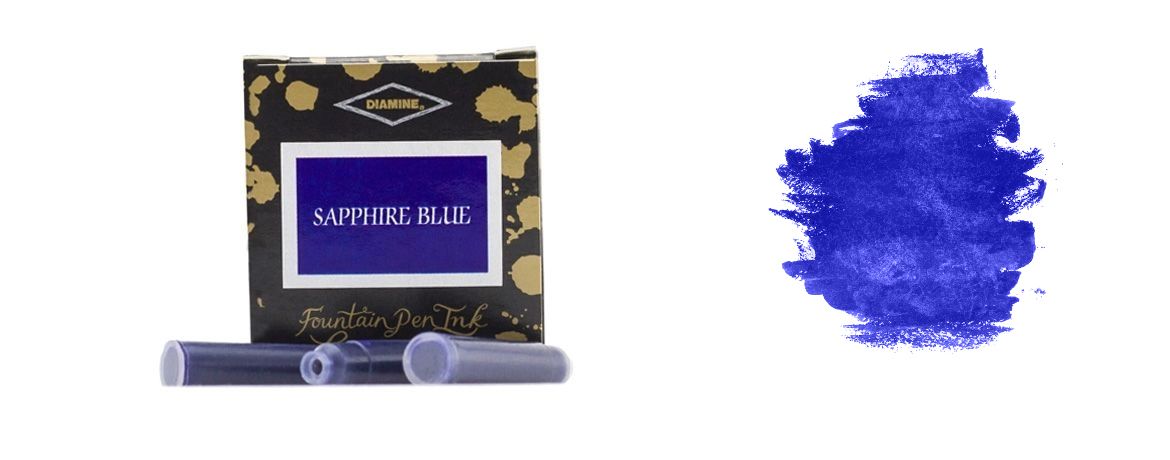 Diamine Cartucce per penna stilografica Colore Sapphire Blue