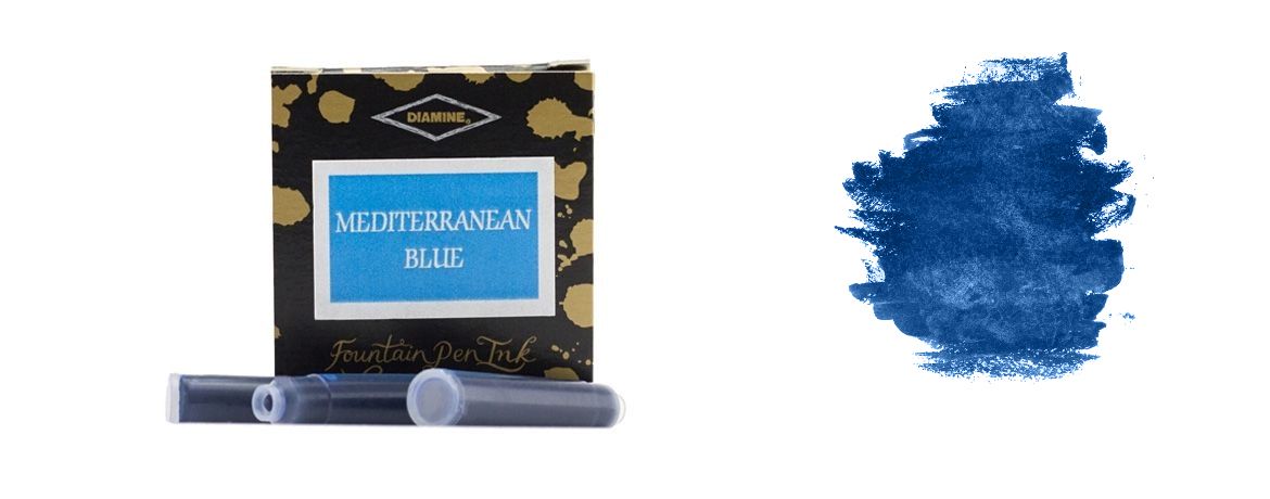 Diamine Cartucce per penna stilografica Colore Mediterranean Blue